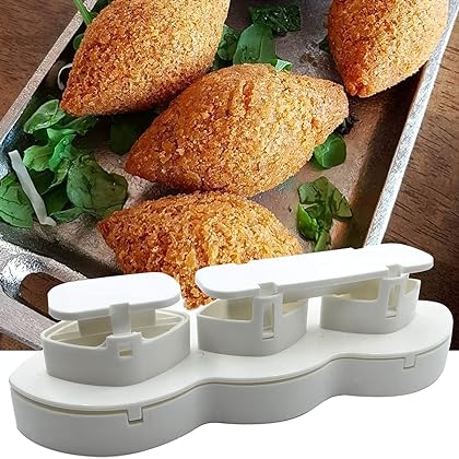 Meatball Mold, Manual Meatloaf Mould Meat Filling Cooking Press Tool, Sturdy DIY Meatball Making Tools for Fried Kibbeh Cake Dessert Mold (7 cm)