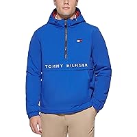 Tommy Hilfiger Men's Performance Fleece Lined Hooded Popover Jacket