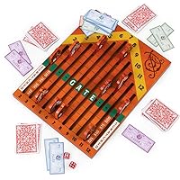 Deluxe Wood Horse Racing Derby Game Set - Includes Dice, Cards and Chips!