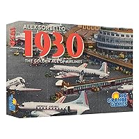 Rio Grande Games: 1930: The Golden Ages of Airlines, Invest in Aviation, Wealth Building Economic Board Game, Ages 14+, 2-6 Players, 90-120 Min