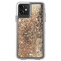Case-Mate - WATERFALL - Glitter Case for iPhone 11 - Snow Globe Effect - 10 ft Drop Protection - 6.1 inch - Gold