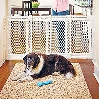 North States MyPet Extra Wide Pet Gate: Smoothly Opens in Extra Wide Spaces. Fits 22