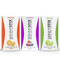 Skinnystix Variety Bundle - Energy Powder - Increase Energy - Curb Cravings - 10 Calories - 3 Packs of 30 (90 Stixs)