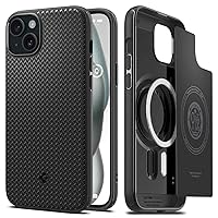 Spigen Magnetic Mag Armor MagFit Designed for iPhone 15 Case, [Military-Grade Protection] Compatible with MagSafe (2023) - Matte Black