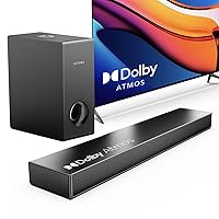 ULTIMEA Sound Bar for Smart TV with Dolby Atmos,190W Peak Power Soundbar with Subwoofer, TV Sound Bar with Bass Boost, Home Theater Audio Sound Bars for TV Speakers, Ultra-Slim Series Nova S50