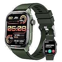 Military Smart Watches for Men (Answer/Make Calls), 1.91 Inch Fitness Tracker Watch, 123 Sports Modes, Outdoor Sports Watch with Heart Rate, Blood Oxygen, Sleep Monitor, Steps