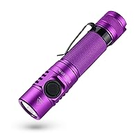 Small Flashlight Rechargeable, 2000 Lumens EDC Flashlight with Super Bright SST40 6500K LED, Anduril 2 UI, Portable Light, Gift for Woman Friend, Girlfriend, Wife（Purple)
