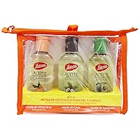 JALOMA Oil Pack, Almond, Coconut and Avocado Moisturizer Oils, 3 Pieces Inside Each Gift Bag, 1 Gift Bag