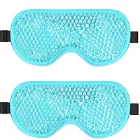 2 Pack Eye Cold Masks for Puffy Eyes for Post Surgery for Men Women, Puffiness, Allergies, Sinuses & Migraines (Blue & Grey)
