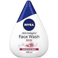 Face Wash, Milk Delights Caring Rosewater(Sensitive Skin), 100ml