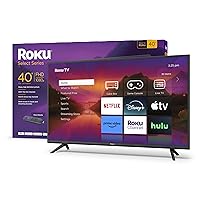 Roku Smart TV – 40-Inch Select Series 1080p Full HD RokuTV Voice Remote, Bright Picture, Customizable Home Screen – Live Local News, Sports, Gaming