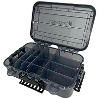 FROGG TOGGS Waterproof Utility Box, Tackle Storage, Dry Box, Customizable Tackle Tray
