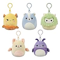 Squishmallows Original 3.5-Inch Clip-On Plush 5-Pack - Ultrasoft Official Jazwares Plush