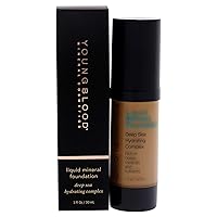 Youngblood Clean Luxury Cosmetics Liquid Mineral Foundation | Full Coverage Mineral Lightweight Makeup All Skin Types | Vegan, Cruelty Free, Paraben Free, Gluten (Suntan)