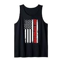 Mens Best Stepdad Ever American Flag Fathers Day 4th Of July Tank Top