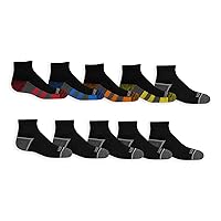 Boys' Durable Cushion Ankles Socks (10 Pack)