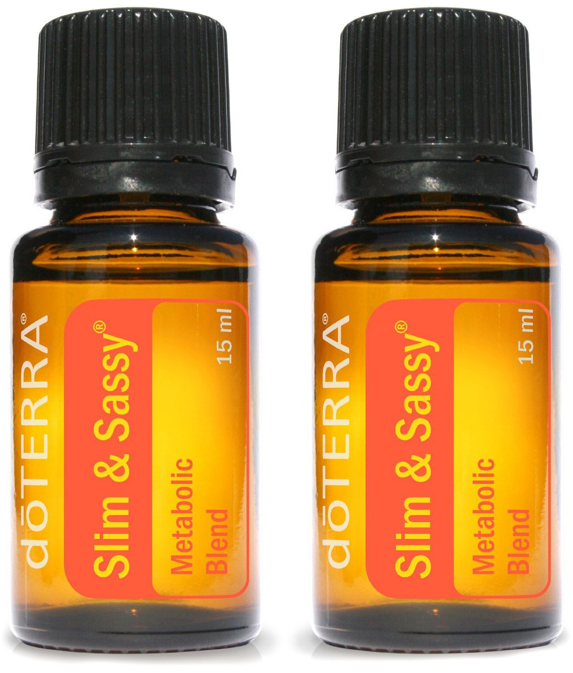 doTERRA Slim & Sassy Essential Oil Metabolic Blend 15 ml (2 pack)