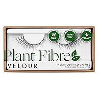 Velour Plant Fibre Eyelashes – Luxurious Hemp-Derived False Lashes - Lightweight, Reusable, Handmade Fake Lash Extensions - Wear up to 25 Times - 100% Vegan, Soft, All Eye Shapes – Butterfly Effect