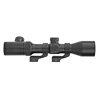 Monstrum 3-12x42 AO Rifle Scope with Illuminated Mil-Dot Reticle and Offset Reversible Scope Rings