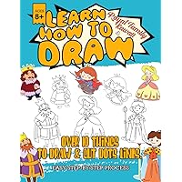 Learn How To Draw Royal Kawaii Family: My First Big Book of Royal Kawaii Family Coloring And Drawing Pages With High-Quality Detailed