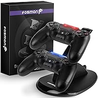 PS4 Controller Charger, High Speed Dual USB Charging Docking Station Stand with LED Indicator Compatible with Sony PlayStation 4 / Slim / Pro