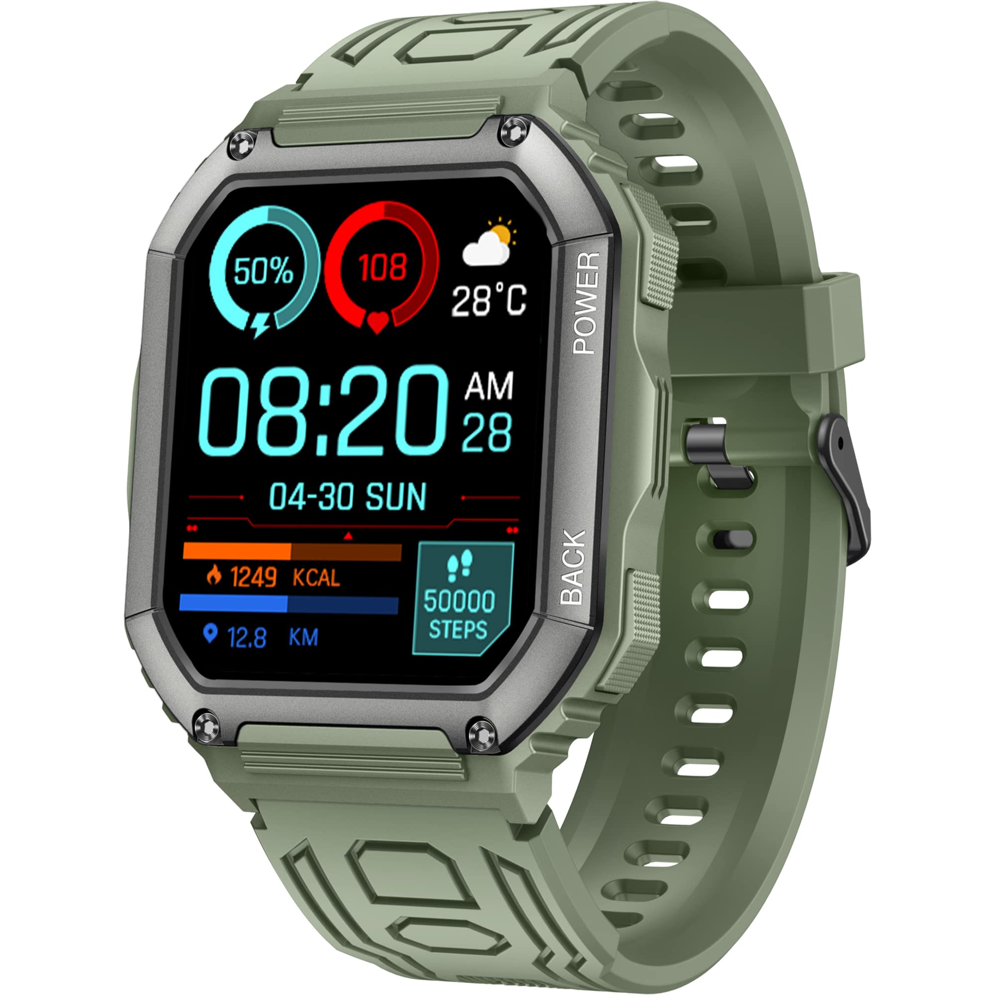 Smart Watches Bluetooth Call Men Sports Fitness, 1.8