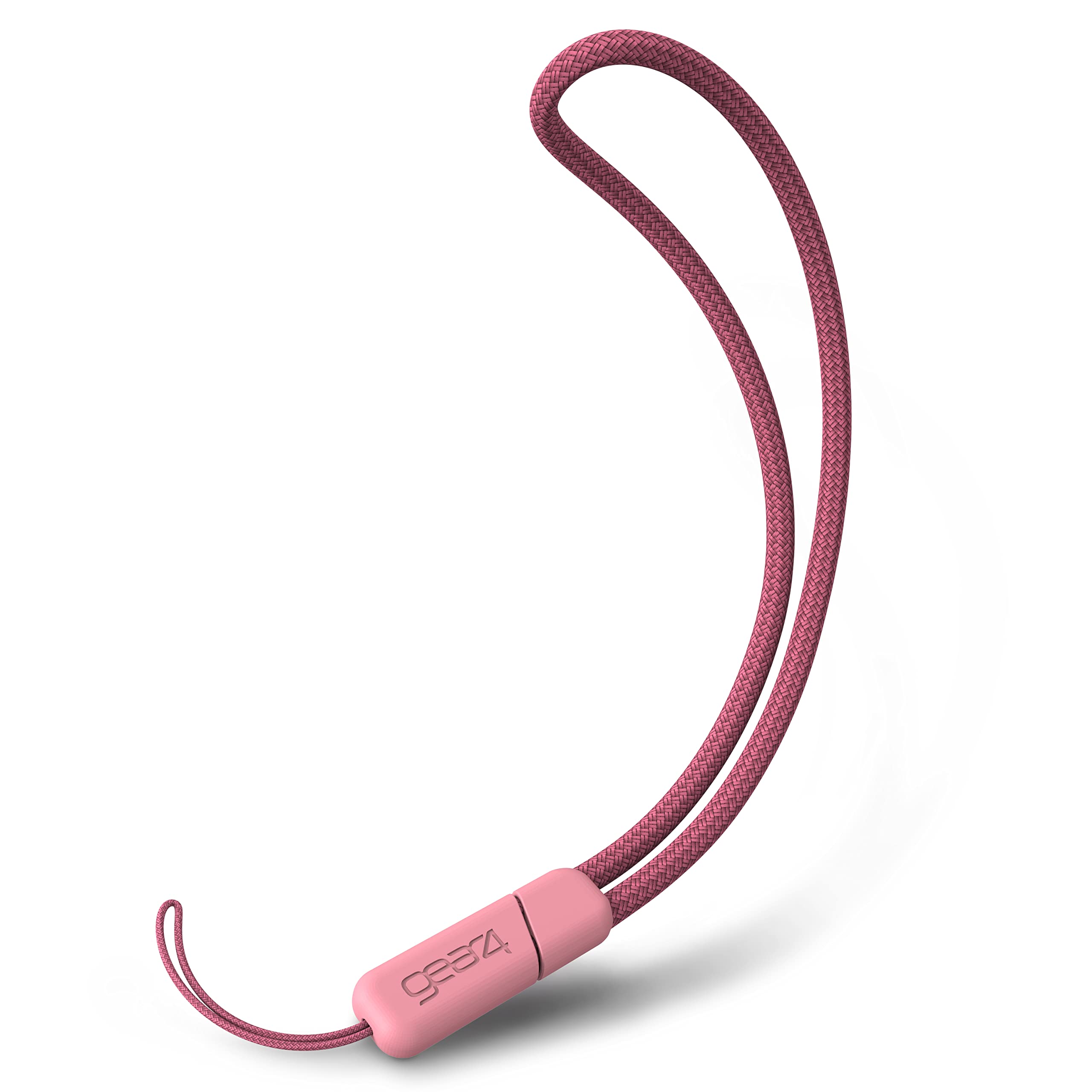 ZAGG Gear4 Eco-Friendly Durable Braided Nylon Cell Phone Wrist Lanyard with Easy Attach Loop - Pink