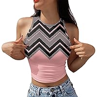 Womens Spring Fashion 2024 Ribbed Crop Tops for Women Athletic Tops Summer Outfit Spring Break Top Crop Sports Bra Tank Top White Crop Tops Airport Outfits for Women 2024 Pink XL