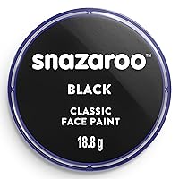 Snazaroo Classic Face and Body Paint, 18.8g (0.66-oz) Pot, Black