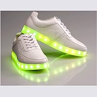 Fashion Sneakers with LED Light Christmas Party Rave Dancing Prom Party Camping Flashing Adjustable Light (US Size 7.5 for Women)