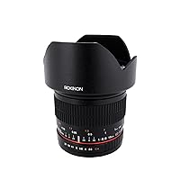 Rokinon 10mm F2.8 ED AS NCS CS Ultra Wide Angle Lens Canon EF-S Type for Canon Digital SLR Cameras (10M-C), Black