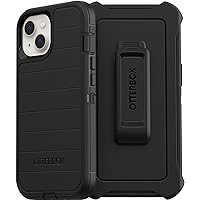 OtterBox Defender Series Screenless Edition Case for iPhone 13 (Only) - Holster Clip Included - Microbial Defense Protection - Non-Retail Packaging - Black