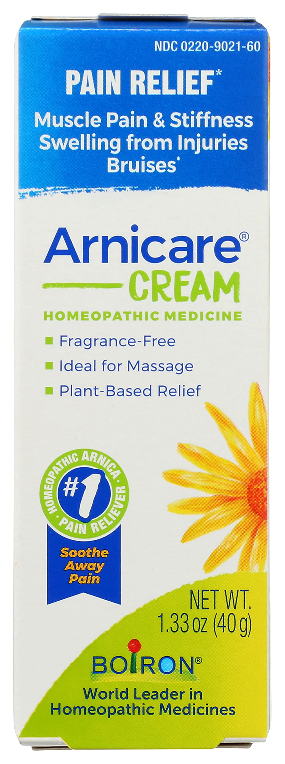 Boiron Arnicare Cream, Homeopathic Medicine for Pain Relief, 1.3 Ounce (Pack of 1)