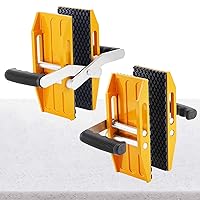 YUCHENGTECH 2PCS Granite Carrying Clamps Double Handed Stone Carrying Clamps Granite Panel Carriers Lifting Tools 660lbs Heavy Duty Carry Clamp for Glass Quartz Slabs Marble with Rubber-lined（0-2in)