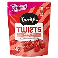 Twisted Fresh Strawberry Soft Australian Made Licorice 10oz Bag - NON-GMO, Palm Oil Free, NO HFCS, Vegan-Friendly & Kosher | Made in Small Batches with Ethically-Sourced, Quality Ingredients