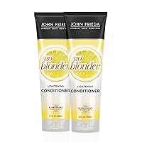 John Frieda Sheer Blonde Go Blonder Conditioner, Gradual Lightening Conditioner, 8.3 oz (Pack of 2), with Citrus and Chamomile, featuring our BlondMend Technology