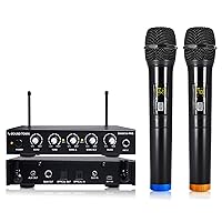 16 Channels Wireless Microphone Karaoke Mixer System with Optical (Toslink), AUX and 2 Handheld Microphones - Supports Smart TV, Home Theater, Sound Bar (SWM16-PRO)