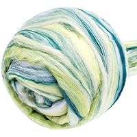 Yarn 100g/3.53oz Wool Roving Yarn Fiber Roving Wool Top Wool Felting Supplies Chunky Yarn Spinning Wool Roving
