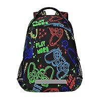 MNSRUU Toddler Backpack for Boys Ages 5-13 Child Backpack Video Game School Bag Kids Backpack Boys Video Game
