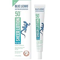 Blue Lizard Mineral Sunscreen SPF 50+ with Sheer Face Lotion SPF 50+, 8.75 oz and 1.7 oz