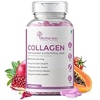 Collagen Formula for Optimal Absorption, Skin, Hair, Nails and Joint Support, Veg. Source Supplements – 60 Tablets