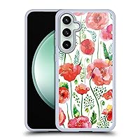 Head Case Designs Officially Licensed Ninola Red Floral Soft Gel Case Compatible with Samsung Galaxy S23 FE 5G