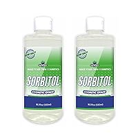 Sorbitol Liquid - 550 Ml (18 Fl Oz), Food Grade Liquid for Soap Making, Skin, Sweetener, Sorbitol Liquid Bulk, Candy & Gummies - Pack of 2
