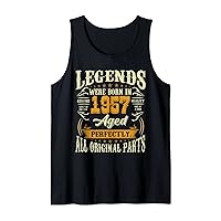 63rd Birthday Vintage Legends Born In 1957 63 Year Old Tank Top