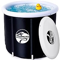 Ice Bath - 108 Gallons Cold Plunge tub + Portable Ice Bath tub for Athletes & Navy Seals + Ice Baths and Soaking + Cold Water Therapy - Boost your immune system & Improve recovery