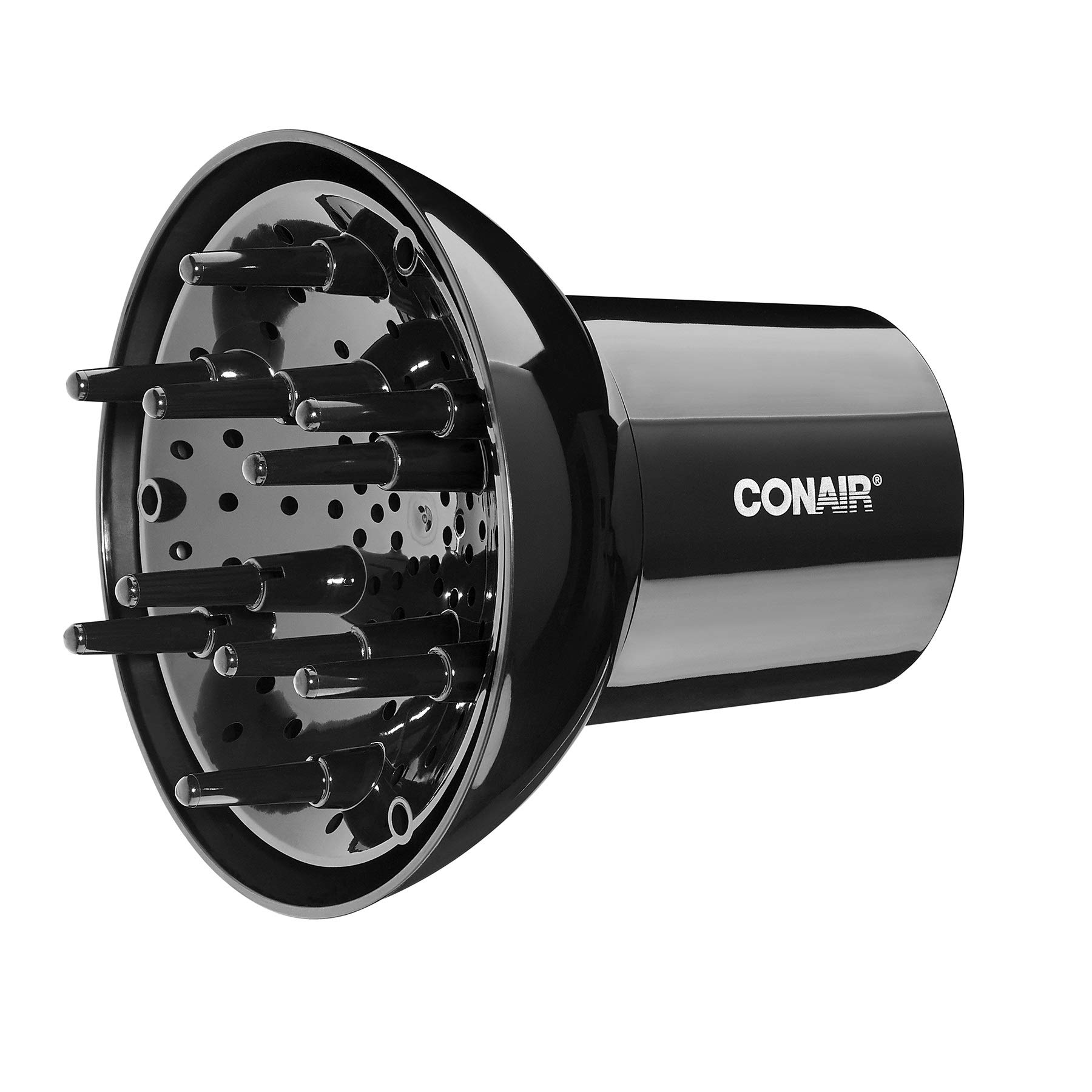 Conair Volumizing Hair Diffuser, Adjustable Hair Dryer Attachment for Frizz-Free Curls to Fit Hair Dryer Nozzles from 1.75” to 2.3”