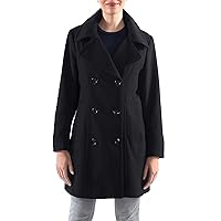 Alpine Swiss Norah Womens Wool Blend Double Breasted Peacoat Runs Large