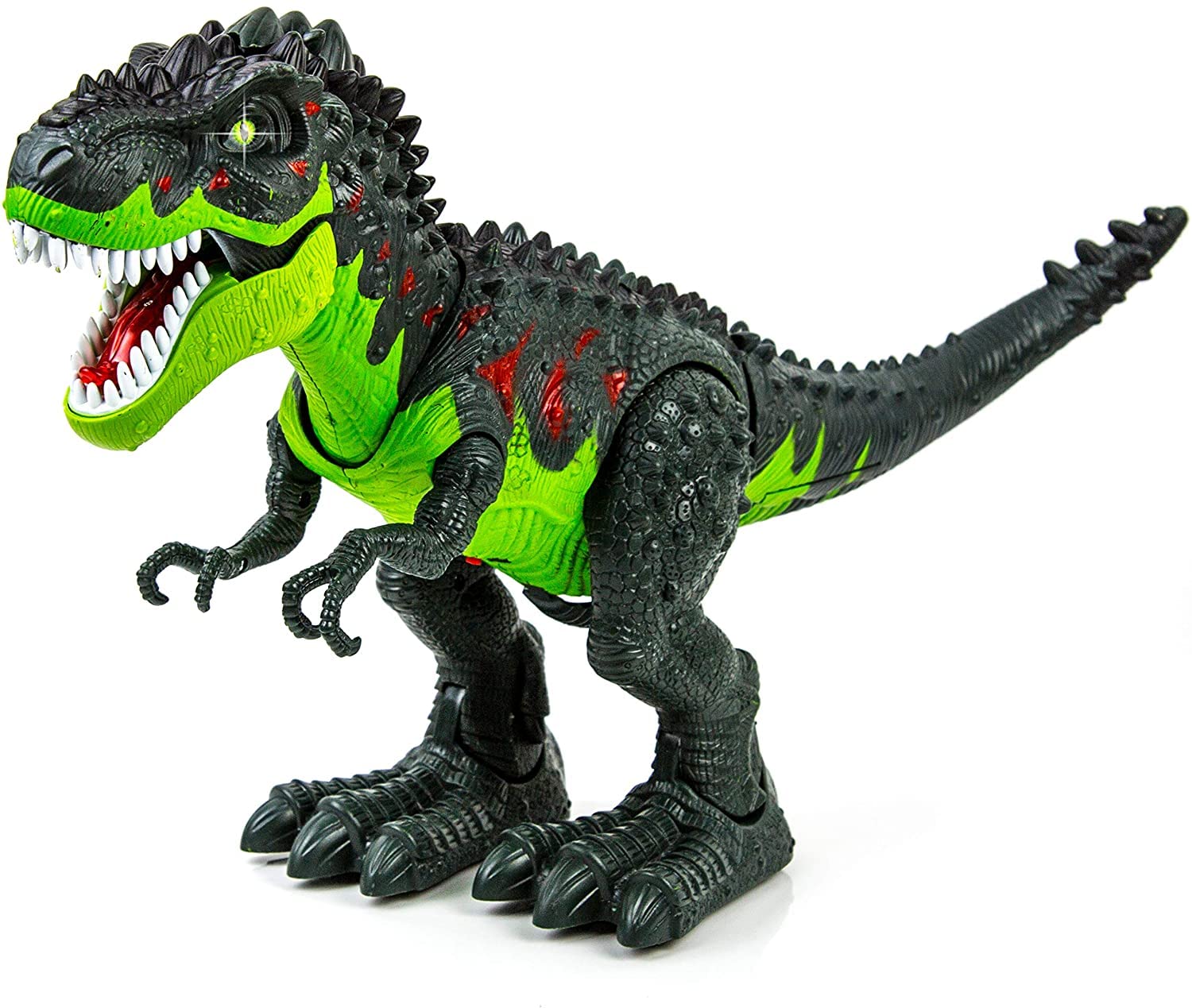Toysery Tyrannosaurus T-Rex Walking Dinosaur Kids Toy. LED Lights and Realistic Sounds, for Kids 3-12 Years Old Boys and Girls (Colors May Vary)