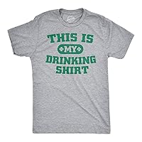 Mens This is My Drinking T Shirt Funny Party Saint Patricks Day St Patty Tee