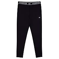 Champion Heritage Boys Base Layer Athletic Pant Cold Gear Bottom Kids Clothes (Small, Black)
